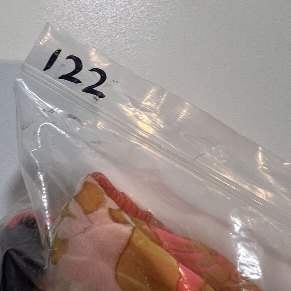 Vintage‎ 60s Maxi Dress Size S Peach Pink Chiffon Sheer Floral Cottagecore Gown - Picture 5 of 5